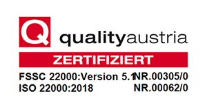 Almi ist ISO 220000:2018 und FSSC 2000 zertifiziert