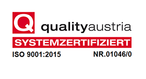 Almi ist ISO 9001:2015 zertifiziert